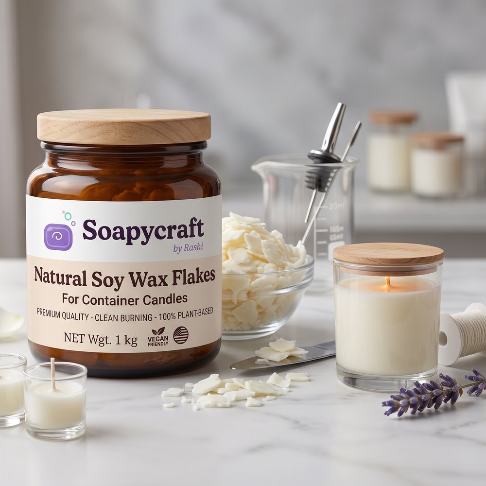 Natural Soy Wax Flakes for Container Candles - buy online at Soapycraft
