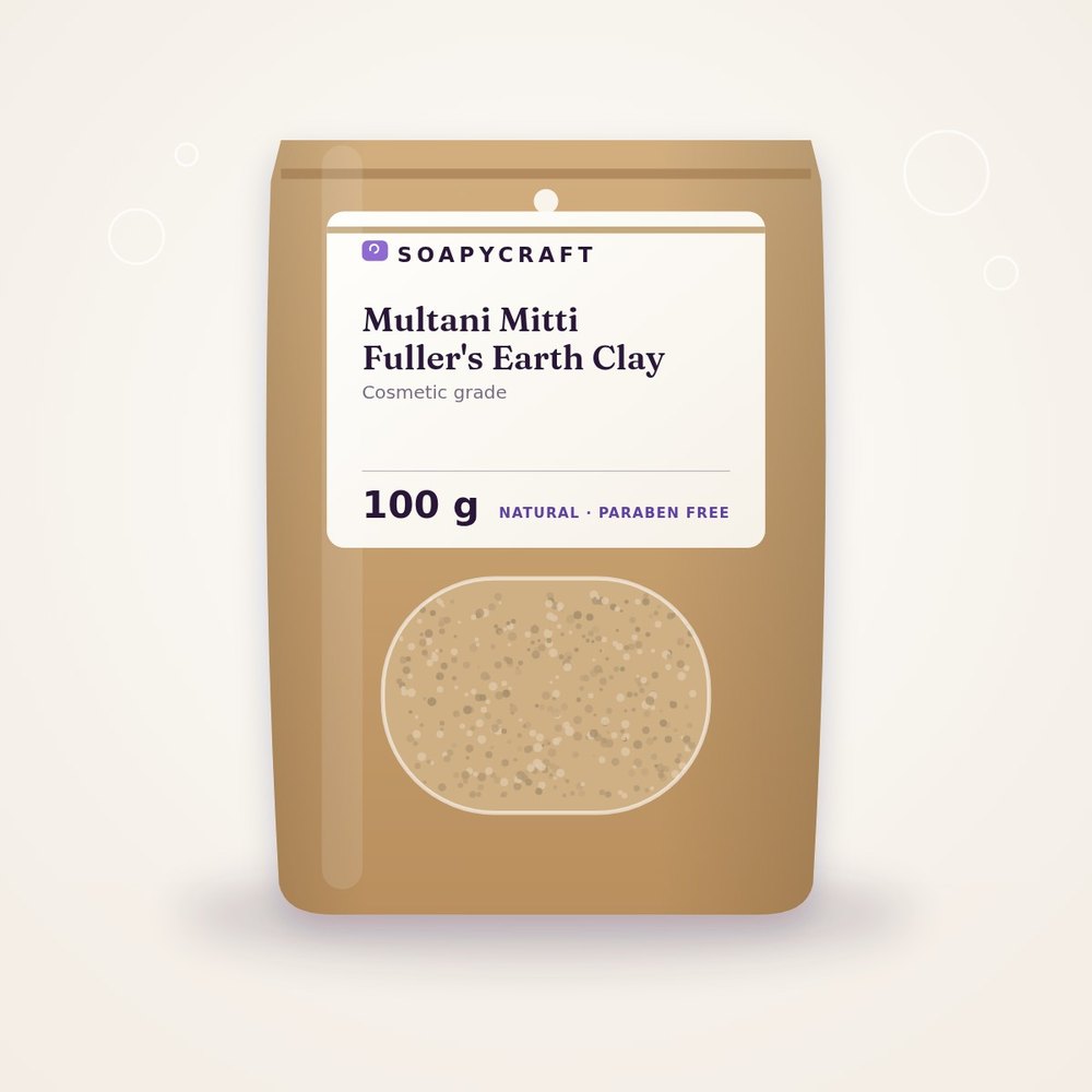 Multani Mitti Fuller's Earth Clay - buy online at Soapycraft