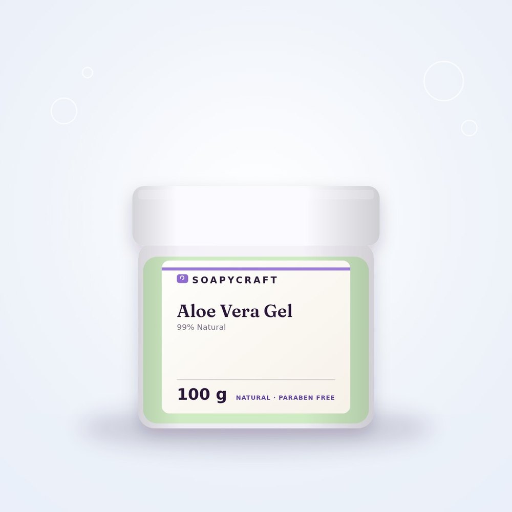 Pure Aloe Vera Gel - 99% Natural - buy online at Soapycraft
