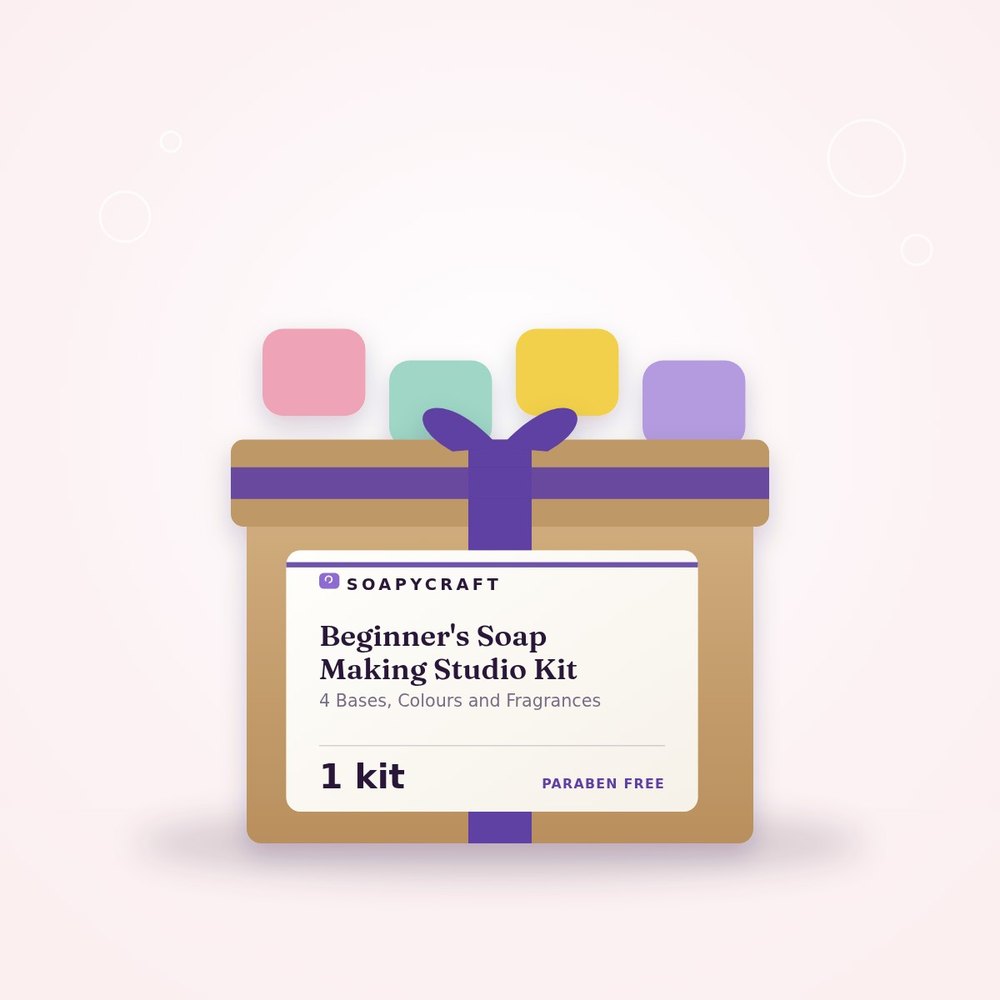 Beginner's Soap Making Studio Kit - 4 Bases, Colours and Fragrances - buy online at Soapycraft