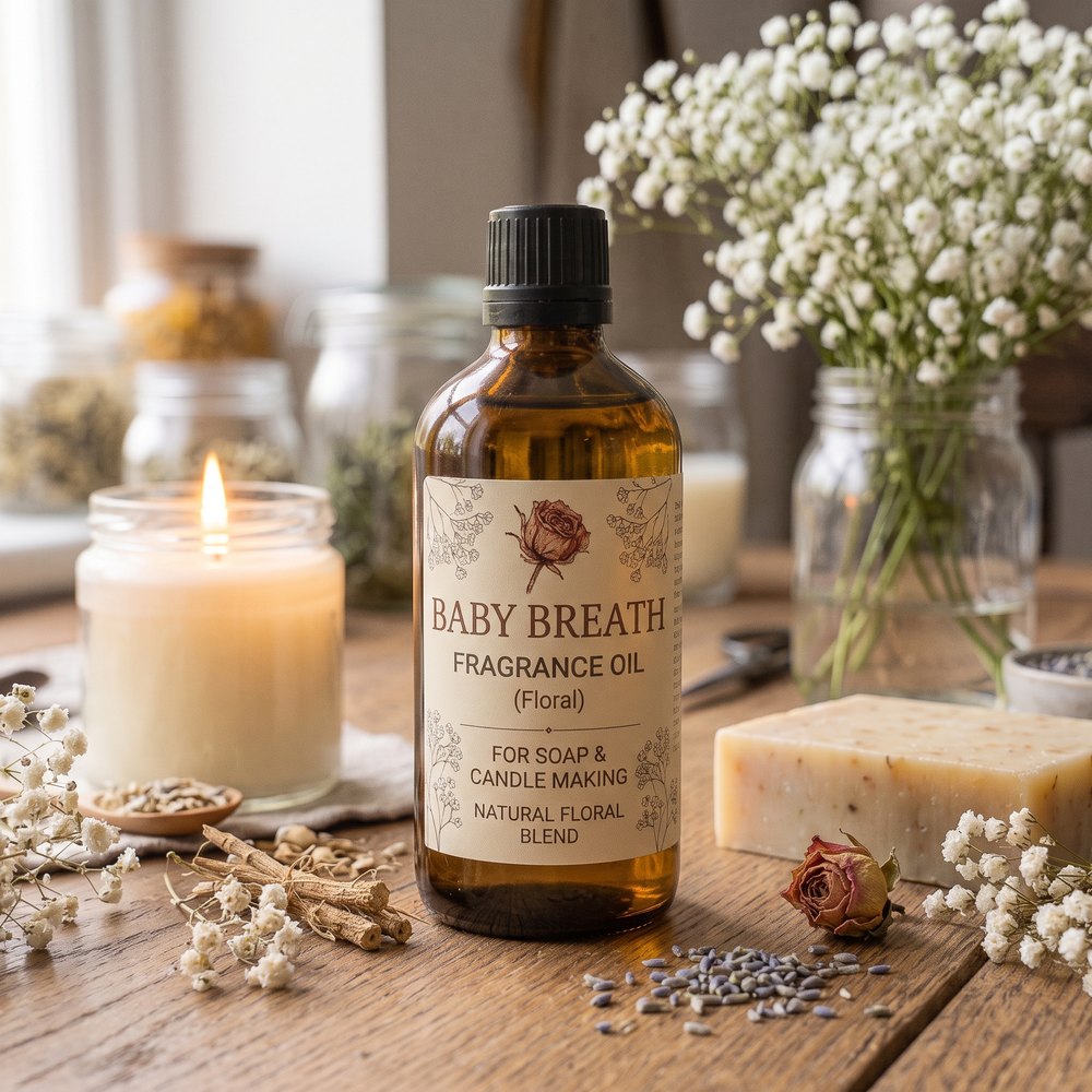 Baby Breath Fragrance Oil for Soap and Candle Making (Floral) - buy online at Soapycraft