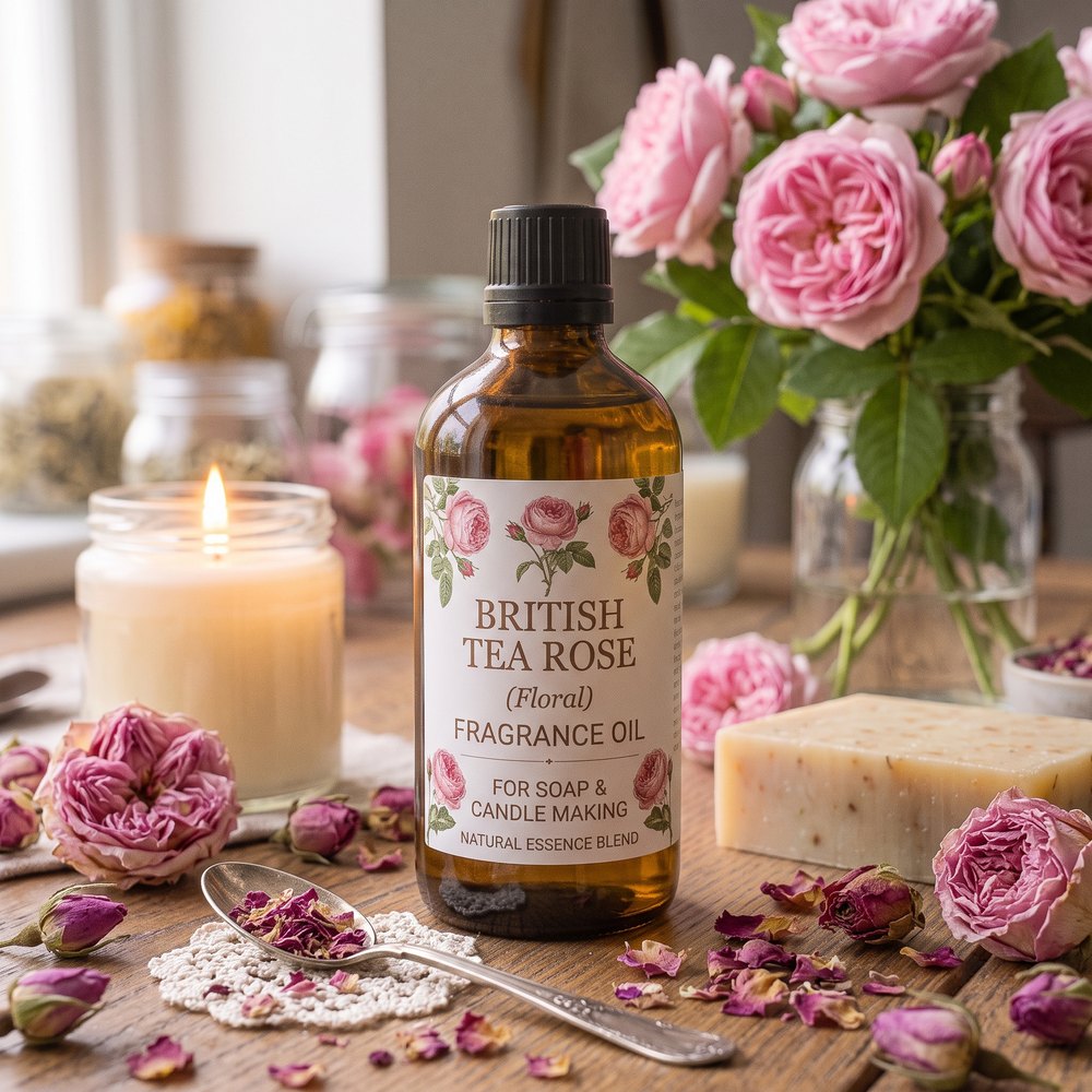 British Tea Rose Fragrance Oil for Soap and Candle Making (Floral) - buy online at Soapycraft