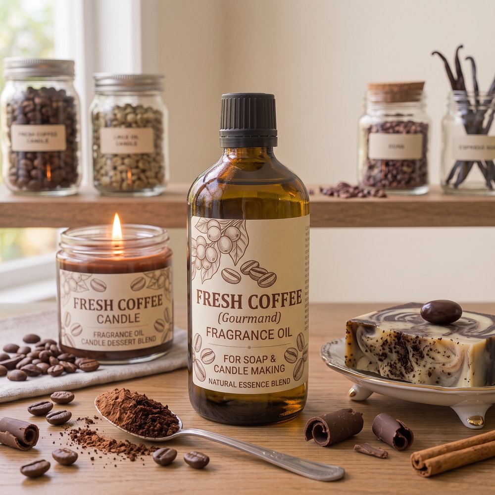 Fresh Coffee Fragrance Oil for Soap and Candle Making (Gourmand) - buy online at Soapycraft