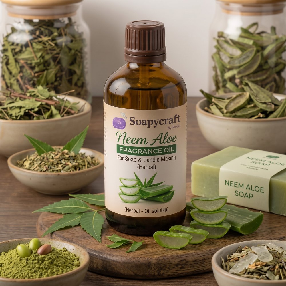 Neem Aloe Fragrance Oil for Soap and Candle Making (Herbal) - buy online at Soapycraft