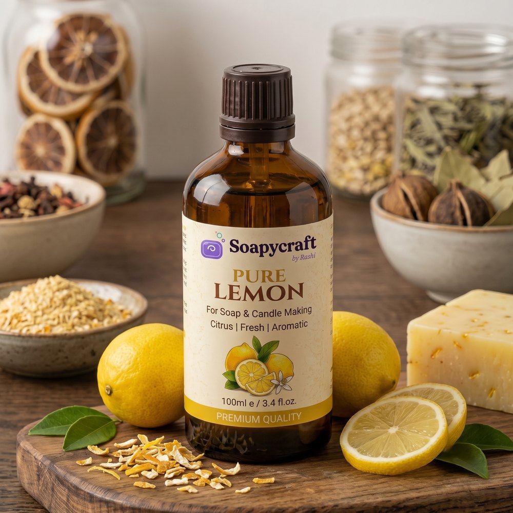 Pure Lemon Fragrance Oil for Soap and Candle Making (Citrus) - buy online at Soapycraft