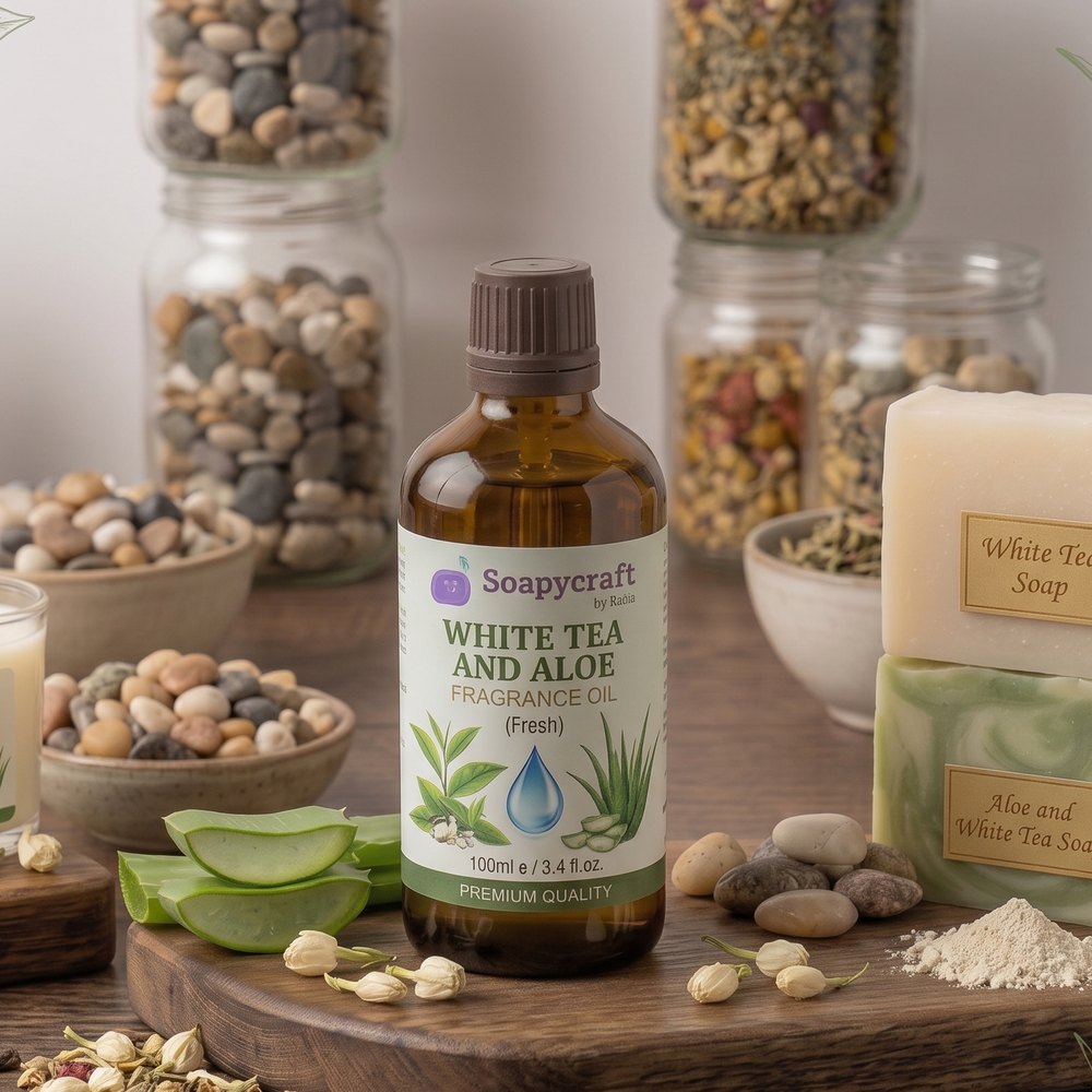 White Tea and Aloe Fragrance Oil for Soap and Candle Making (Fresh) - buy online at Soapycraft