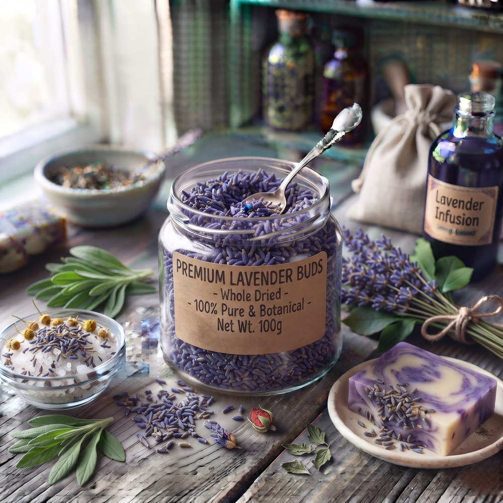 Premium Lavender Buds - Whole Dried - buy online at Soapycraft