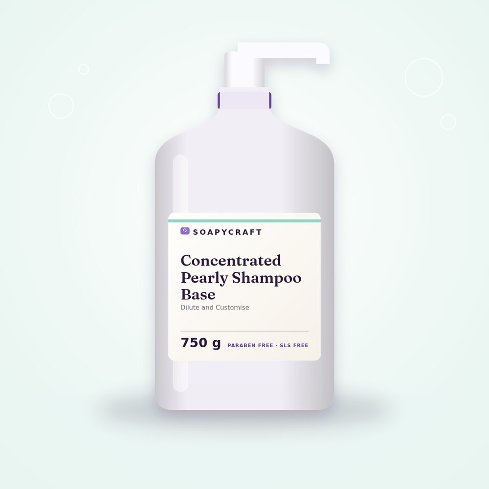 Concentrated Pearly Shampoo Base - Dilute and Customise - buy online at Soapycraft