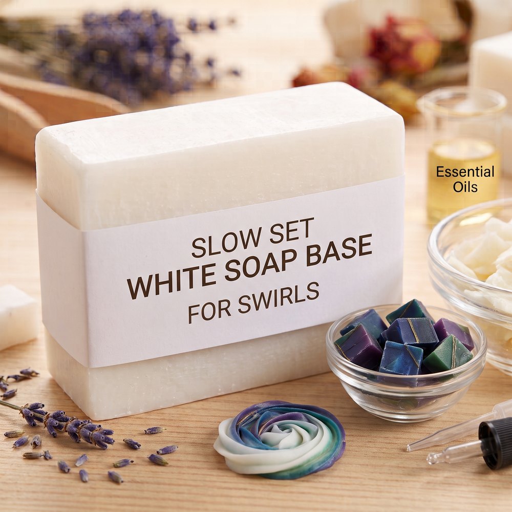 Slow Set White Soap Base for Swirls and Layers - buy online at Soapycraft