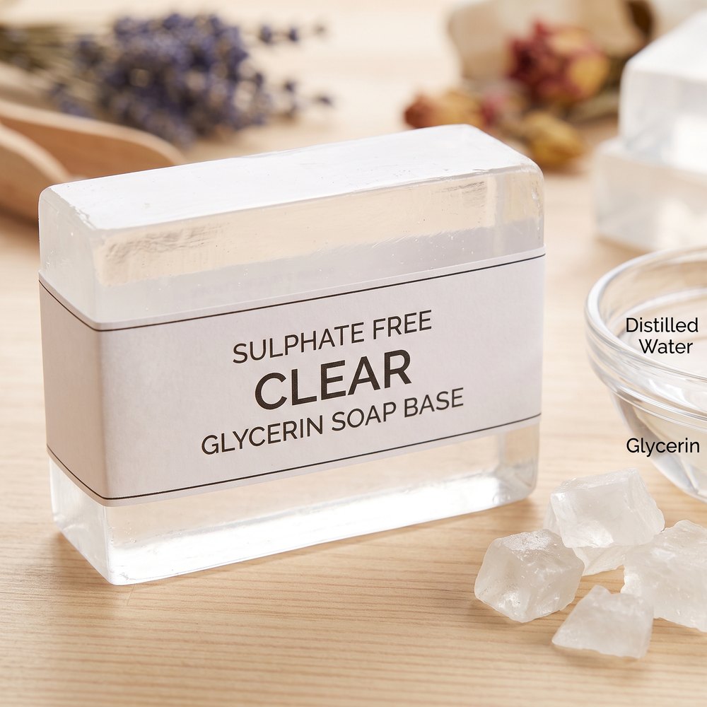 Sulphate Free Clear Glycerin Soap Base - High Clarity - buy online at Soapycraft