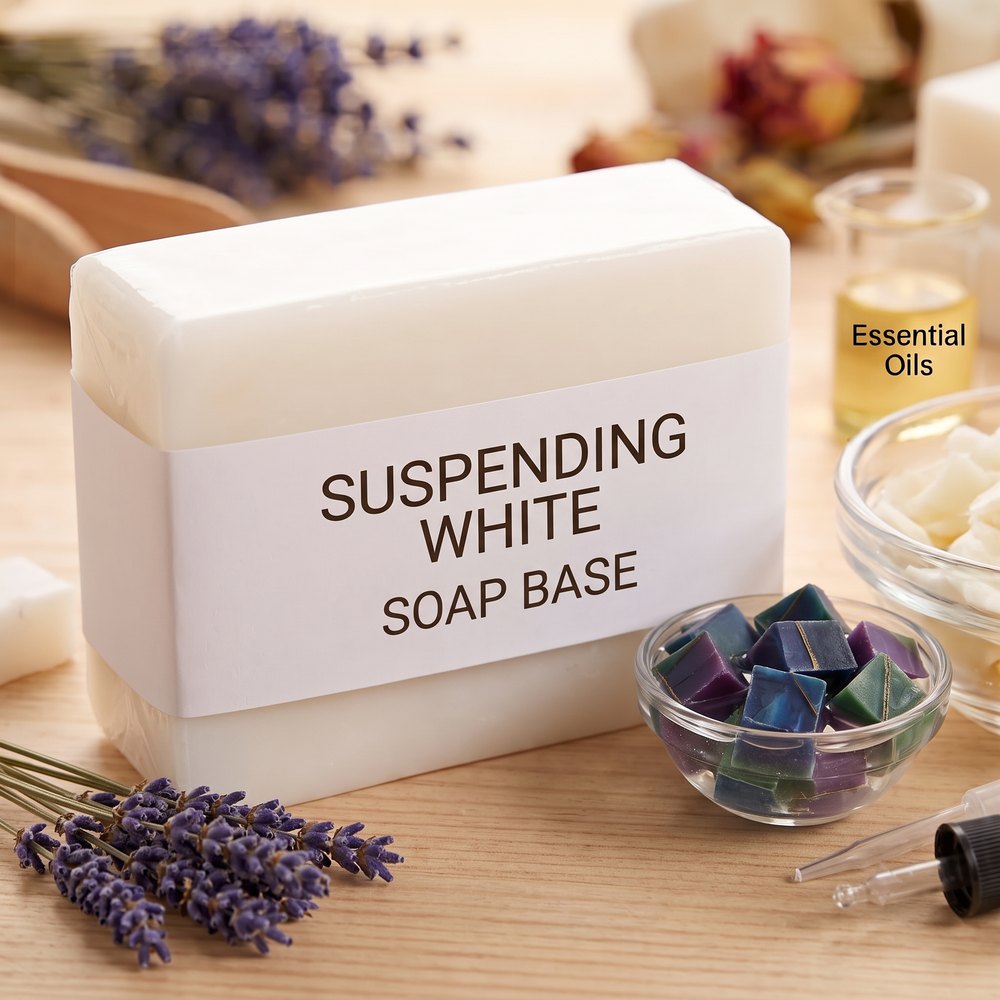 Suspending White Soap Base - Holds Herbs and Exfoliants - buy online at Soapycraft