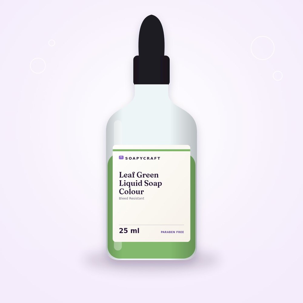 Leaf Green Liquid Soap Colour - Bleed Resistant - buy online at Soapycraft