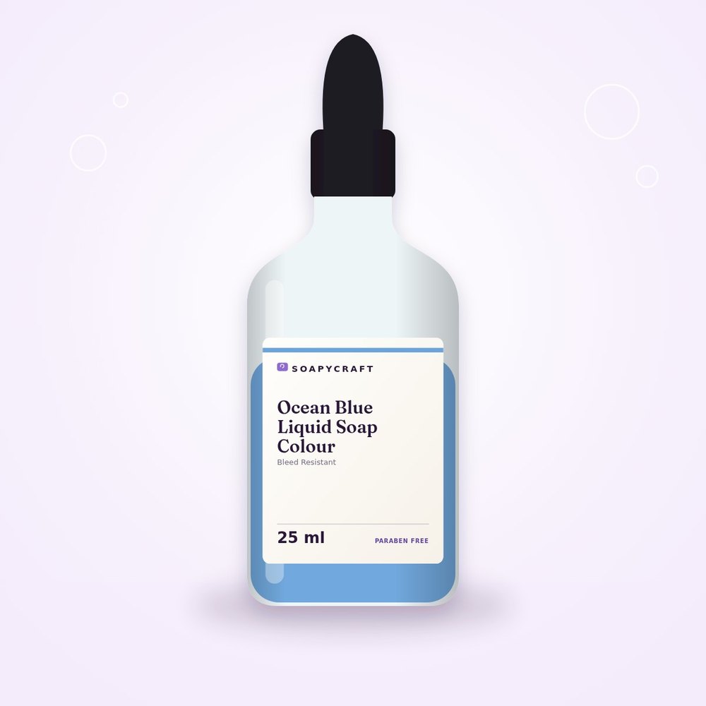 Ocean Blue Liquid Soap Colour - Bleed Resistant - buy online at Soapycraft
