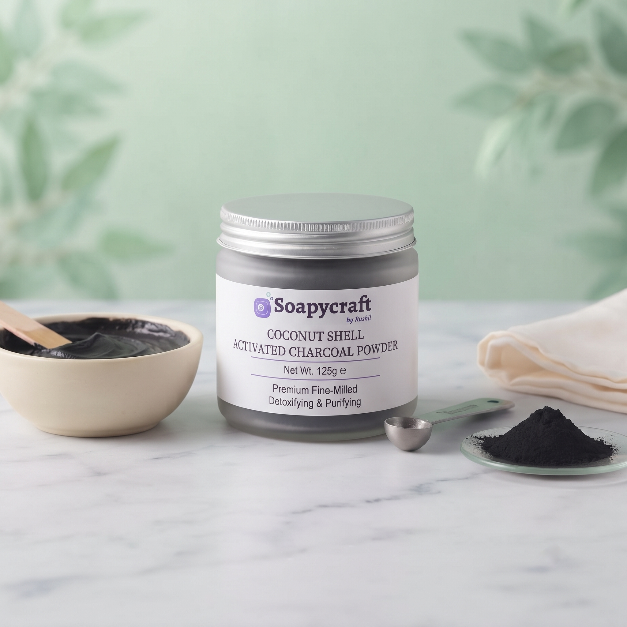 Coconut Shell Activated Charcoal Powder - buy online at Soapycraft