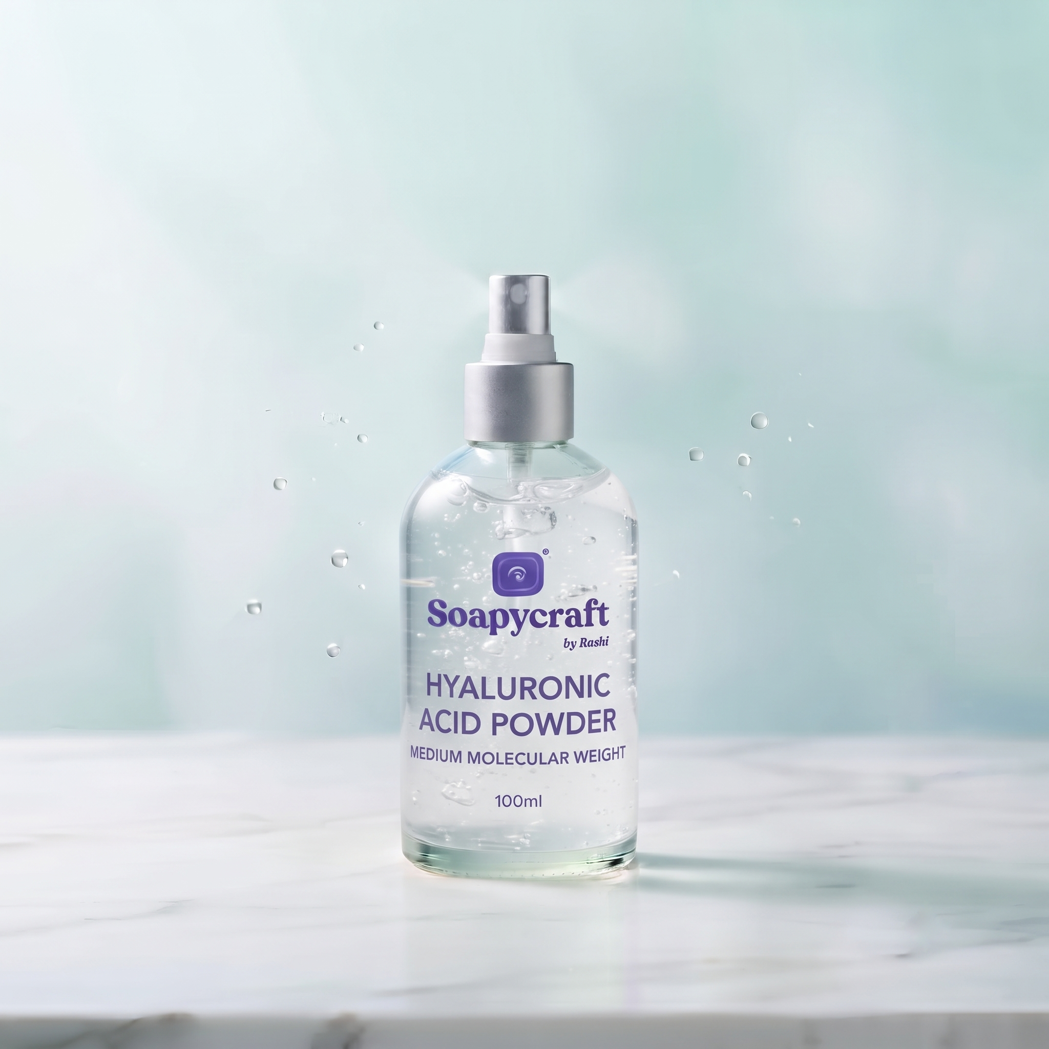 Hyaluronic Acid Powder - Medium Molecular Weight - buy online at Soapycraft