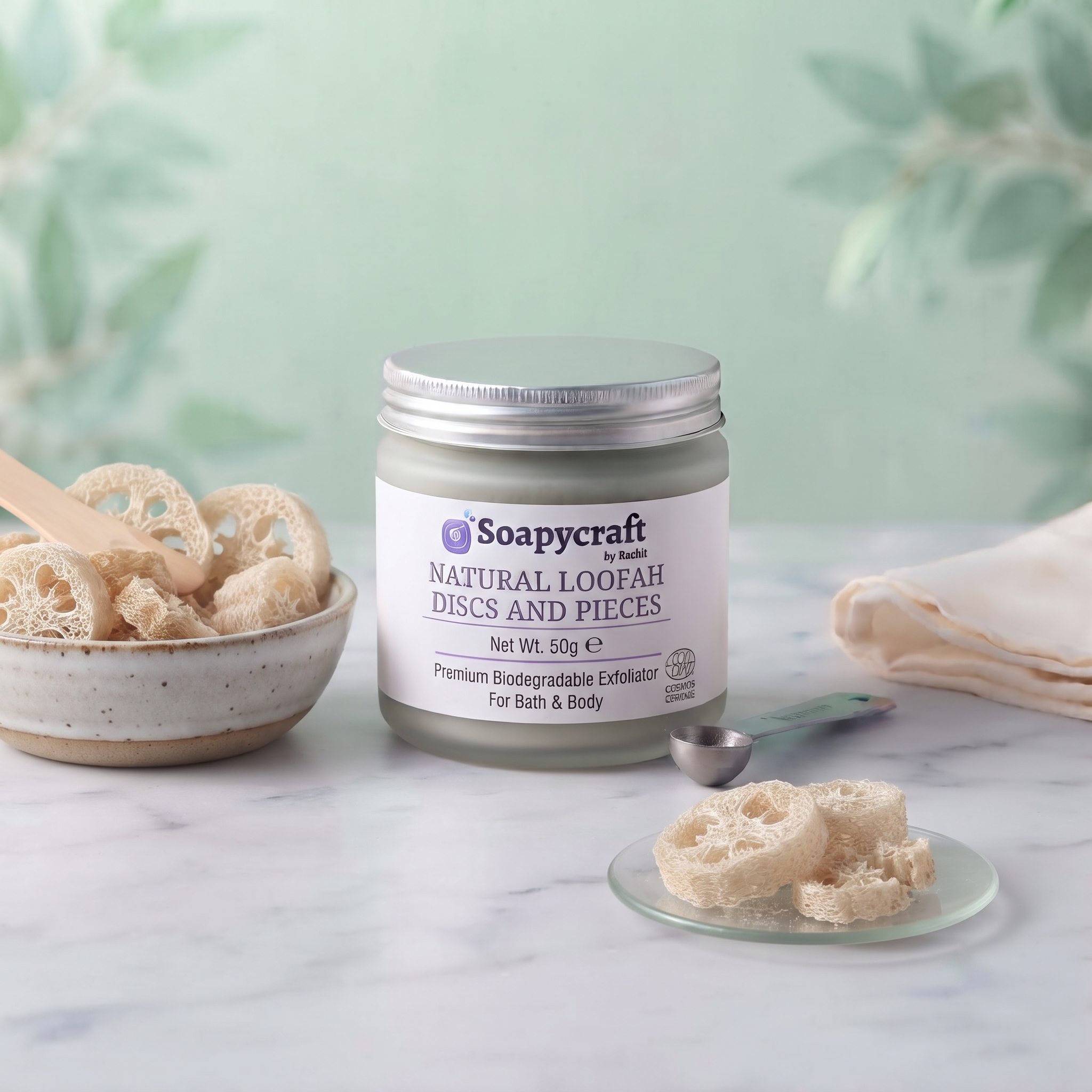 Natural Loofah Discs and Pieces - buy online at Soapycraft