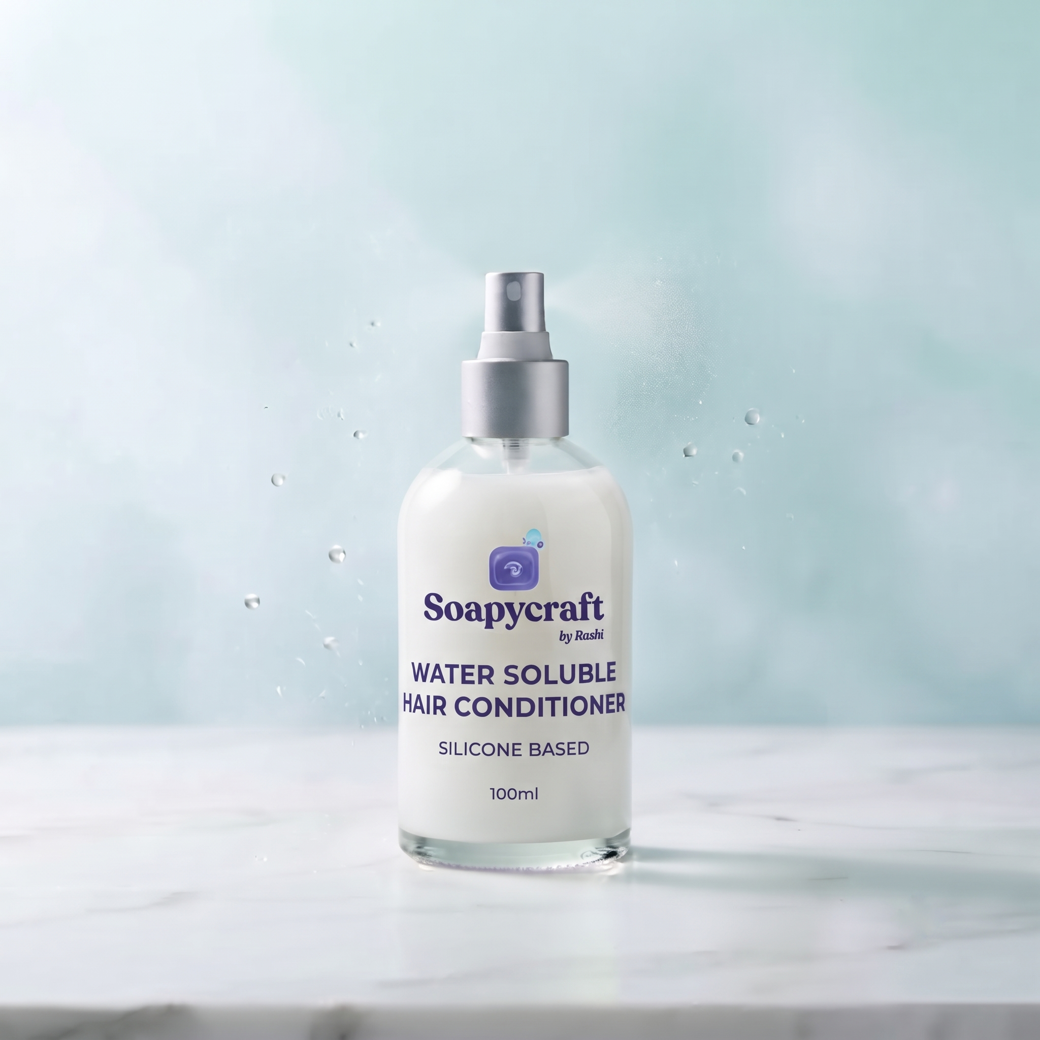 Water Soluble Hair Conditioner (Silicone Based) Water Soluble Hair Conditioner (Silicone Based) - Cosmetic Actives & Ingredients by Soapycraft