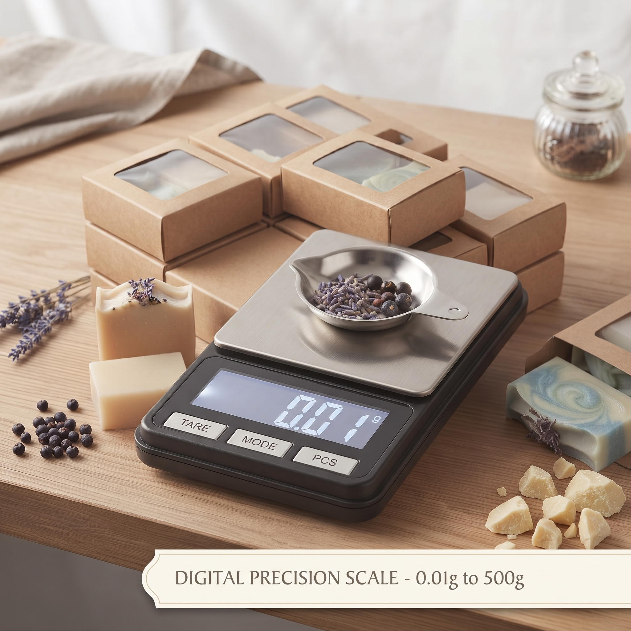Digital Precision Scale 0.01 g to 500 g - buy online at Soapycraft